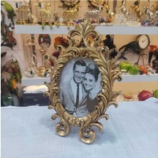 Empressco Oval Sarmaşık Desenli Fotoğraf Çerçevesi, Şık ve Zarif Dekorasyon Hediği
