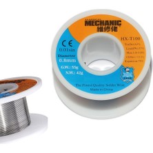 Mechanic Lehim Teli 0.8mm 42GR %63 Sn %37 Pb Fluxlu Profesyonel Smd ve Mikro Lehim Teli