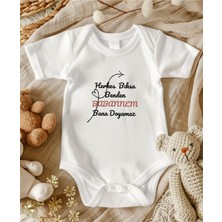 Lupi Babaanne Yazılı Bebek Zıbın % 100 Pamuk 63