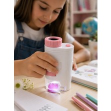 Sungur's Store Eğitici Taşınabilir Mikroskop  Ayarlanabilir Focus, LED Işık ve 80X-200X Yakınlaştırma