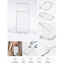 LES PETITES MAINS iPhone 17 Pro Max Şeffaf Koruyucu Kılıf – Askı Takılabilir