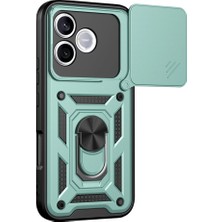 Sungur's Store Huawei Honor 600 Lite Pars Lens Yüzüklü Silikon - Yeşil