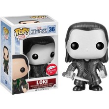 Funko Pop! Marvel Loki Without Helmet #36 Black & White Fugitive Exclusive Thor Vaulted Nadir Figür