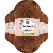 Sungur's Store 5 Adet Lotus Lux Bikini Büstiyer Bluz Simli Örgü Ipi K840 Koyu Hardal