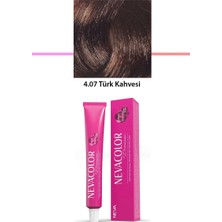 Sungur's Store Premium 4.07 Türk Kahvesi - Kalıcı Krem Saç Boyası 50 G Tüp
