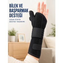 Timion Başparmak ve El Bilek Destek Ateli Metal Destekli Ayarlanabilir Cırtlı Bileklik