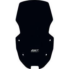 GP Kompozit SYM ADX 125 2023-2025 Uyumlu Kısa Ön Cam Siyah - 56 cm