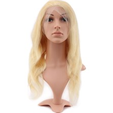 ALK Gerçek Front Lace Daalı Platin Tül Peruk / 55/60CM