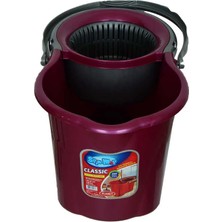 ALK Spin Mop Temizlik Seti 360 Derece Döner Başlıklı Kova+Mop+Paspas+Sap Karışık Renk