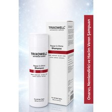 Trixowell Advanced Series Repair & Shine Shampoo Kafein, Keratin ve Panthenol Içeren Onarıcı, Nemlendirici ve Hacim Veren Şampuan 250 ml