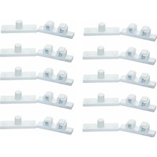 ALK 10 Adet Plastik Beyaz Sineklik Çıtçıtı – Dalı ve Pratik Sineklik Sabitleme Aparatı