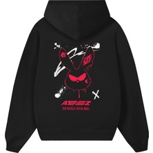 BarsDepo Ateez Baskılı Unisex Oversize Hoodıe