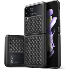 Canarino Dux Ducis Venice Series Samsung Galaxy Z Flip3 5g Için Premium Deri KILIF-(5775)
