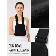 My Best Store Ortopedik Kol Askısı Ayarlanabilir Boyun Askılı Kol Destek Aparatı Siyah
