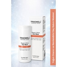 Trixowell Advanced Series Repair & Shine Yoğun Onarıcı ve Nemlendirici Saç Bakım Maskesi – Argan Yağı, Jojoba Yağı, Vitamin E, Seramid – 150 ml