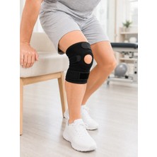Astraltech Siyah Ligamentli Dizlik Cırtlı Ayarlanabilir Kısa Diz Destekleyici