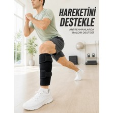 Astraltech Baldır Destekleyici Ayarlanabilir Çift Bantlı Siyah Alt Baldırlık
