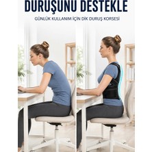 GRAYLINE Omuz Sırt Bel Destek Korsesi Fileli Dik Duruş ve Postür Destekleyici Korse