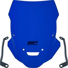 GP Kompozit Yamaha MT-25 2015-2019 Uyumlu Ön Cam Mavi - 38 cm