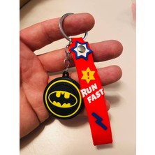 MYK Hediye ve Sanat Atölyesi Batman Silikon Figürlü Anahtarlık Dc Karakter Çanta & Araba Anahtarı Süsü
