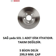 Arka Fren Diski Mercedes C Seri W204 S204 2007-2014 E Seri C207 A207 2009-2016 0986479S92 Bosch 1 Adet