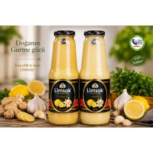 Limsak® Gurme Karışımları | Zencefilli & Sade Fermente Limon Sarımsak Kürü 1+1 Lt