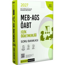 Pegem Akademi Yayıncılık 2027 MEB AGS ÖABT Fizik Öğretmenliği Tamamı Çözümlü Soru Bankası