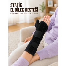 Sungur's Store Başparmak Destekli El Bilek Ateli Metal Destekli Statik Bileklik Ayarlanabilir