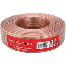 Canarino Magicvoice 2 x 0.50 Şeffaf Hoparlör Kablosu