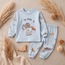 Minelora Sevimli Balinalı Erkek Çocuk Pijama Takımı