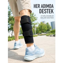 Grandor Alt Baldır Destekliği Çift Sabitleme Bantlı Ayarlanabilir Spor Baldırlığı