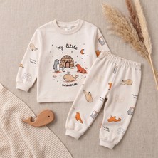Minelora Sevimli Balinalı Erkek Çocuk Pijama Takımı