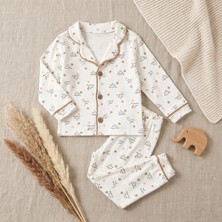 Minelora Kız Çocuk Love Desenli  Pijama Takımı