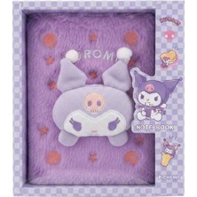 Kuromi Peluş Kapaklı Kuromi Temalı Defter