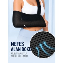 Grandor Pratik Kol Askısı Nefes Alabilen Fileli Kumaş Ayarlanabilir Omuz Destekli