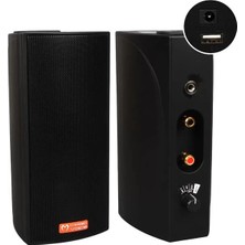Canarino Magicvoice Mv-19 2x7.5 cm 40 Watt Komütatörlü Hat Trafolu Siyah Sütun Hoparlör (2'li Takım)