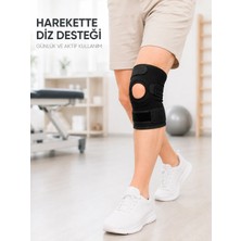 Grandor Kısa Ligamentli Dizlik Açık Diz Kapağı Ayarlanabilir Cırtlı Diz Destekleyici Spor Dizlik