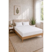 Ev&otel Çarşafı  83 Tel Pamuk Saten Çizgili Dayanıklı Uzun Ömürlü