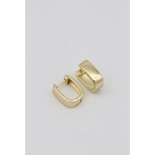 Bade Jewelry Vip Gold Basic Model Kararmaz Çelik Şık Küpe 15MM