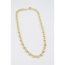 Bade Jewelry Vip Gold Gemici Tasarım Modern Kararmaz Çelik Zincir 45+5 cm