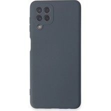 ALK Samsung Galaxy A22 Kılıf Nano Içi Kadife Silikon - Gri