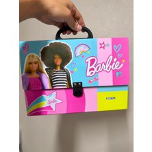 Gıpta Barbie Kız Çocuk Saplı Kilitli Evrak ve Proje Çantası 1 Adet