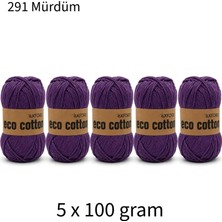 Oxford İplik 5'li Paket Eco Cotton 100GR-200M NO:291 Mürdüm