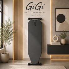 Atlanta Home Perilla Gigi Ütü Masası Katlanabilir Ayarlanabilir Yükseklik Perfore Tabla Dayanıklı Metal Gövde