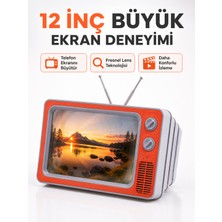 Telefon Ekran Büyütücü 3D Hd Lens Retro Tv Görünümlü Katlanabilir Mobil Ekran - Lisinya