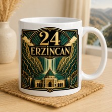 Ajans 313 24 Erzincan Temalı Baskılı Kupa Bardak Tasarım