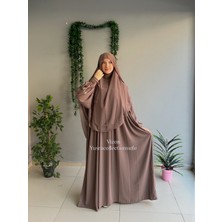 Yüsra Collection Papatya Nakışlı Liza Elbise ve Gölgeli Sufle 2”li Takım