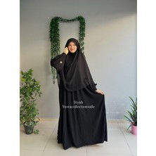 Yüsra Collection Papatya Nakışlı Liza Elbise ve Gölgeli Sufle 2”li Takım