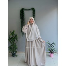 Yüsra Collection Papatya Nakışlı Liza Elbise ve Gölgeli Sufle 2”li Takım