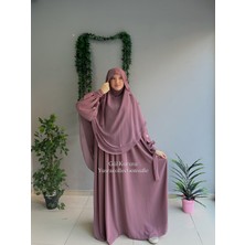 Yüsra Collection Papatya Nakışlı Liza Elbise ve Gölgeli Sufle 2”li Takım
